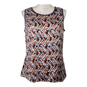 Sleeveless Polka Dot Women's Top - Multicolor
